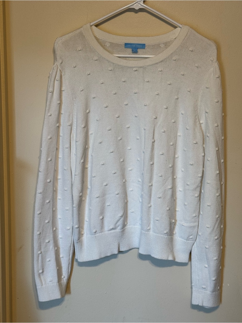 Draper James Textured Dot Knit Crewneck Sweater. Cottagecore, Coquette, Chic